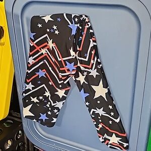 American red/white/blue stars leggings kids